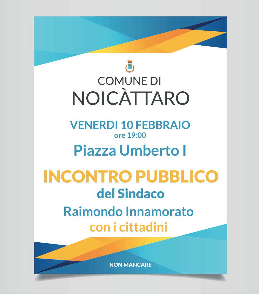 Sempre in #piazza non solo durante la campagna elettorale. Venerdi 10 ore 19:00
#nonvilasciamosoli #openmunicipio <a href="/Mov5Stelle/">MoVimento 5 Stelle</a> <a href="/Puglia_M5S/">M5S Puglia</a>