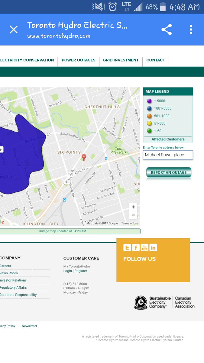 Toronto Hydro On Twitter Latest Restoration Times Etobicoke Outage Burnhanthorpe E Mall 6am Lawrence Brinkley For 5 30am More Updates To Follow