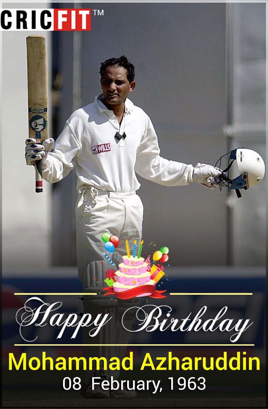Cricfit Wishes Mohammad Azharuddin a Very Happy Birthday! 