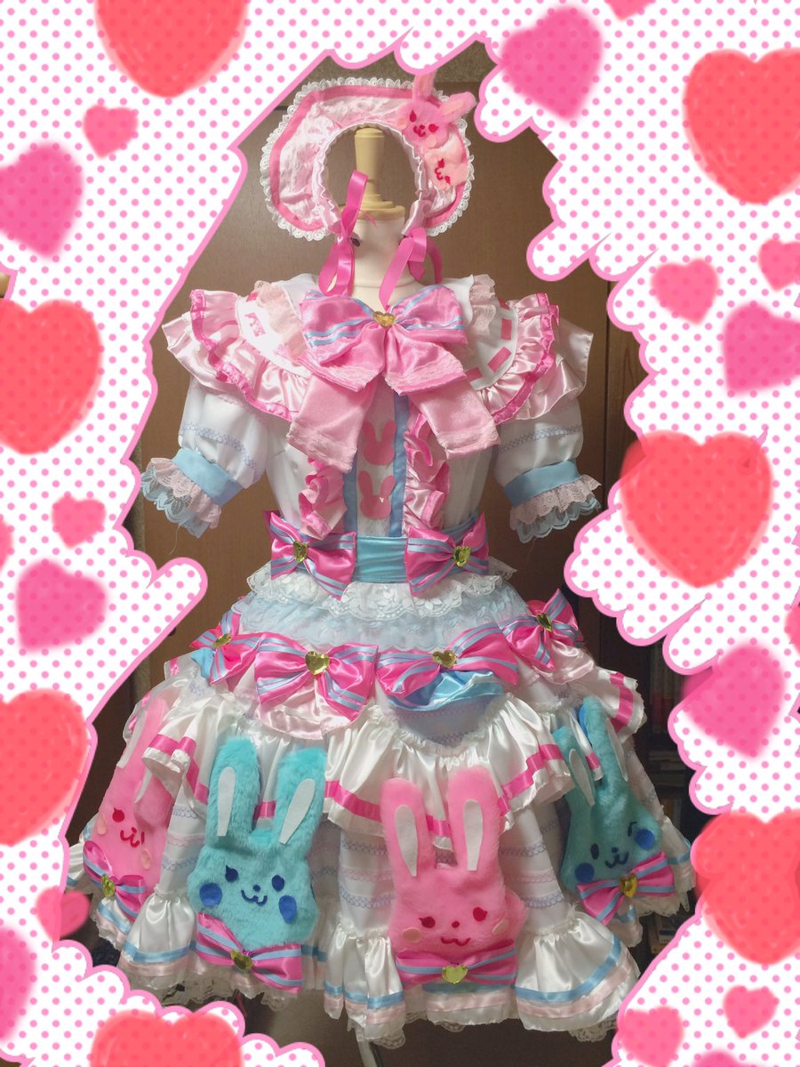 トゥインクルリボンスウィートサイリウムワンピ完成しました