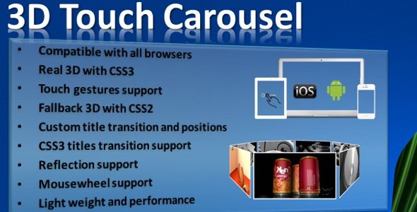 3D Touch Carousel goo.gl/YNuHe0 #code #javascript #sliders #css3carousel #verticalcarousel #rotation #3d #3dcarousel #carousel