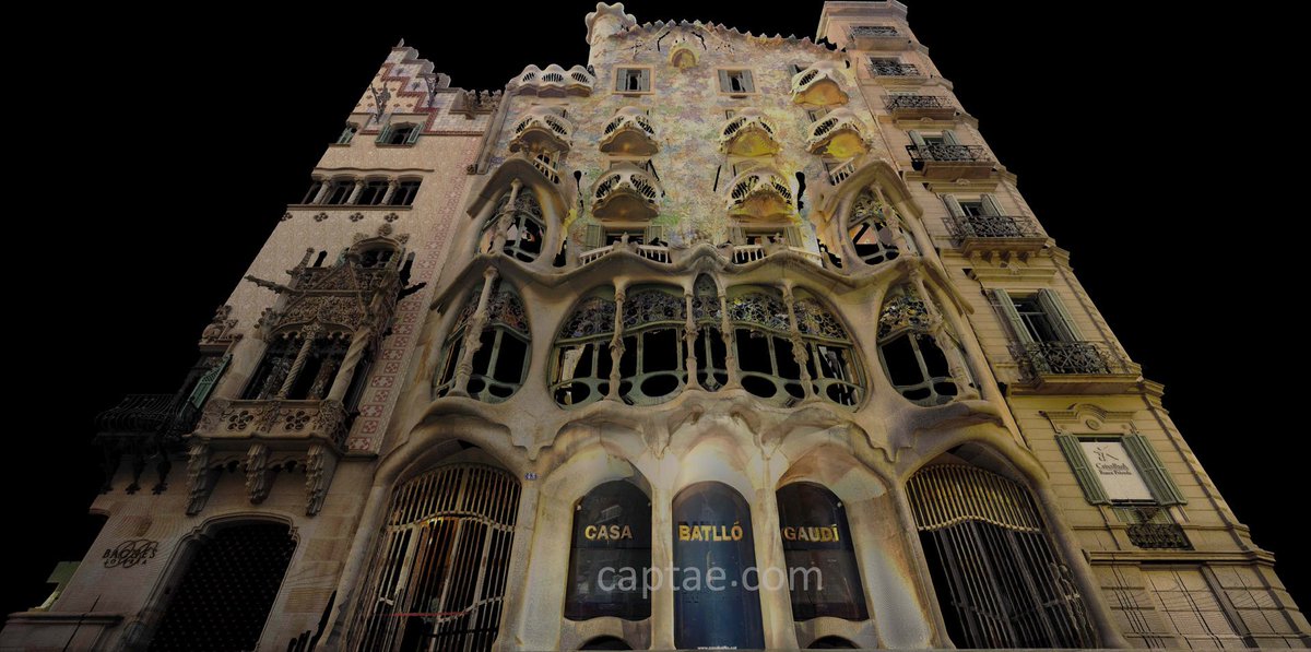 InfoCaptae's tweet photo. Digitalizado 3D a color de la fachada de la Casa Batlló de Gaudí.
#Gaudi #CasaBatllo
#PointCloudShot #LaserScanning https://t.co/eJTpbyidc7