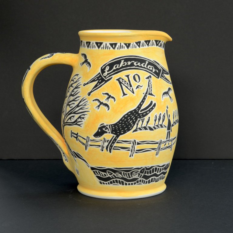 OlleyDesign's tweet image. 2 artists have inspired my Black Lab to do some more modelling in Earthenware this year... @jennythepotter @vicky_lindo