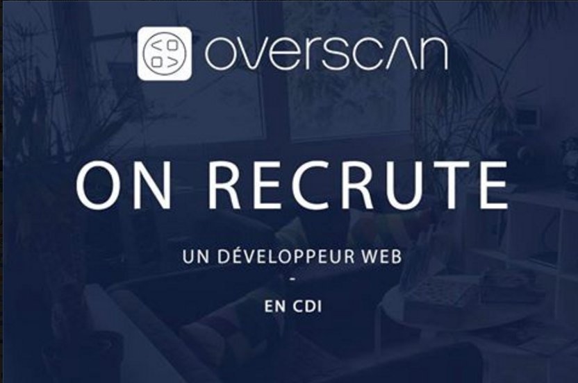 agence_overscan's tweet photo. Overscan cherche un(e) développeur(se) web passionné(e) de technologies,  Pour plus d'informations c'est par ici : https://t.co/2sNpCZTSPj https://t.co/rySedqsSxH