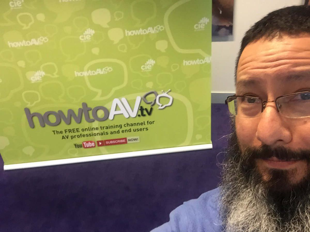 madsoundguy's tweet photo. Just finished a great segment with @HowToAV it should be out soon on their YouTube channel and an interwebs near you!! #ISE2017 #iamacts https://t.co/xD7gcfYwY7