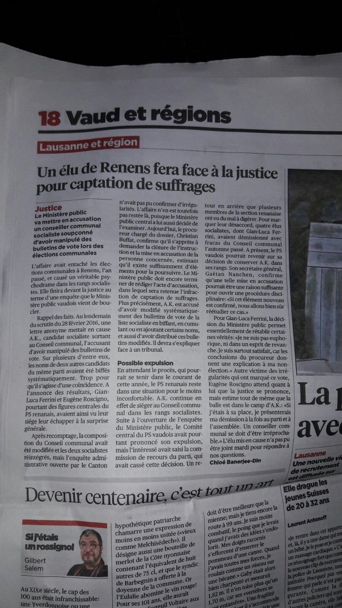 VRavaioli's tweet photo. Après presque une année de déboires, la justice avance ☺️ #ccrenens #psvaud #psrenens https://t.co/y3911mjDis
