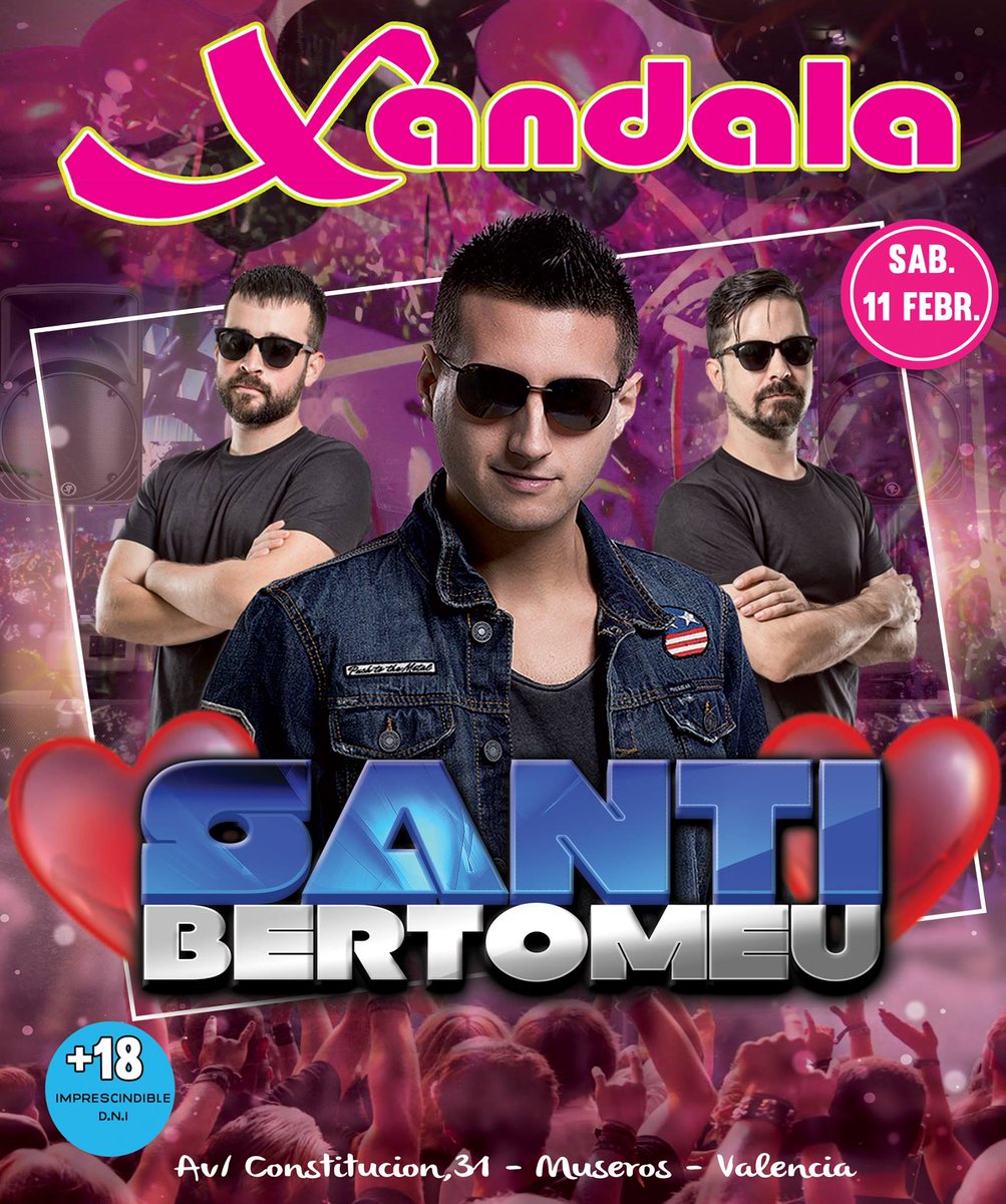 El Sábado volvemos a una de las discotecas más bonitas de toda la  #ComunidadValenciana, <a href="/XANDALAclub/">Xandala dance club</a> #Museros!! Nos vemossss