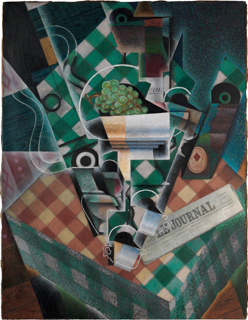 jms2602's tweet photo. Juan Gris
Still Life with Checked Tablecloth, 1915 https://t.co/Dlahmjvj4A