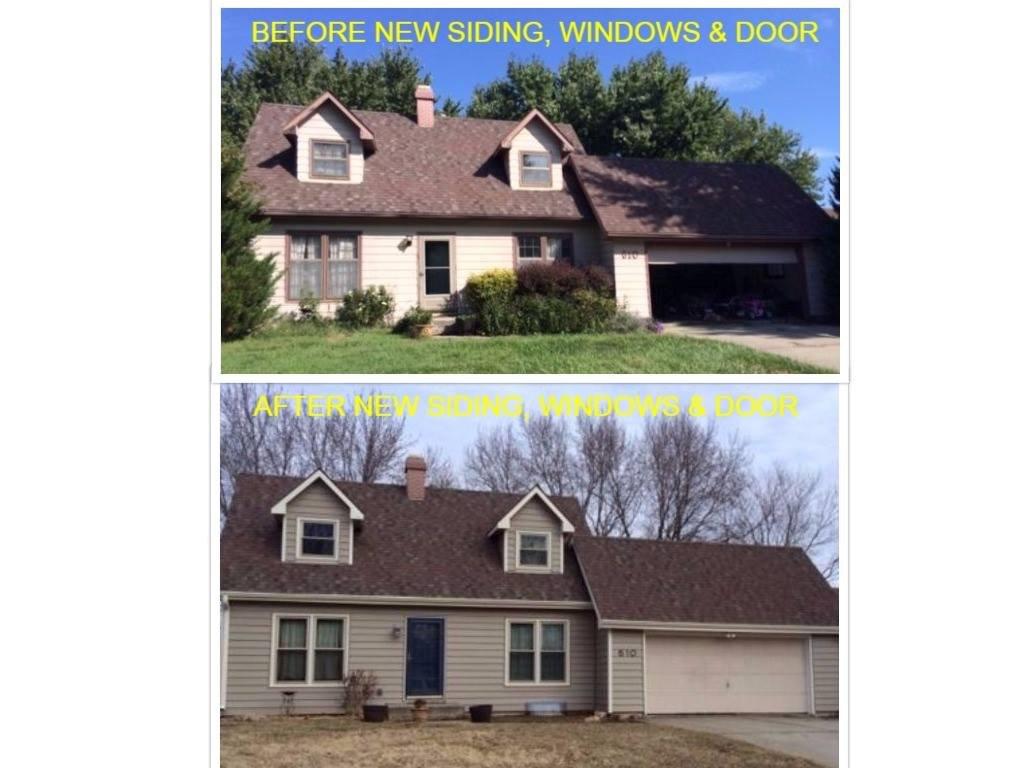 Here is a before and after picture of a home we just finished.#proviawindows#exteriorportfoliosiding