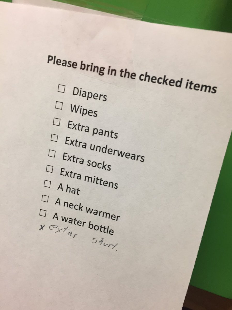AccurateEric's tweet photo. Note from my daughter's preschool. I don't like her chances. #Extar #Shurt https://t.co/OMOCbF6WI4