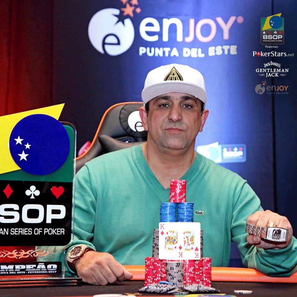 BSOPoficial's tweet photo. Parabéns, Marcelo Mesqueu. Campeão do Main Event do BSOP de Punta del Este! https://t.co/a38ISZpP9Z #BSOPPunta https://t.co/UnJbvAHgsC
