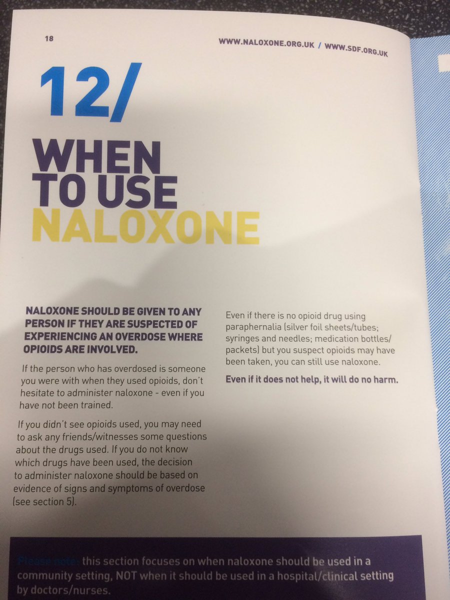 RecoveryDundee's tweet photo. What is #Naloxone ? #facts #whentouse #onedeathistoomany #ODaware2017 https://t.co/zHCZFlQAPg
