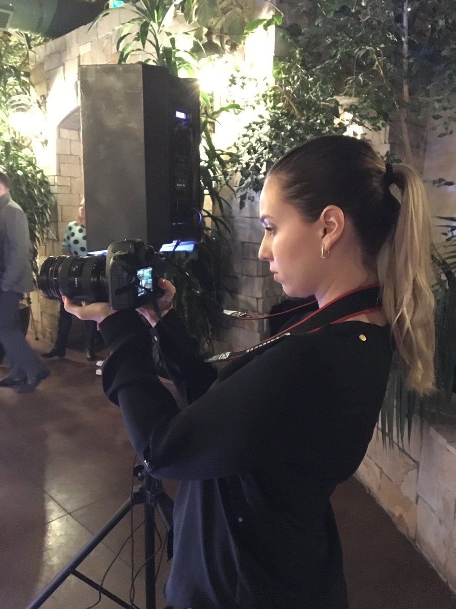 ItsCraigMalloy's tweet photo. My beautiful lady and co-owner of Pink Cloud Productions. We love being on set together. #film #onset #wedding #love https://t.co/QK03BWmJLI