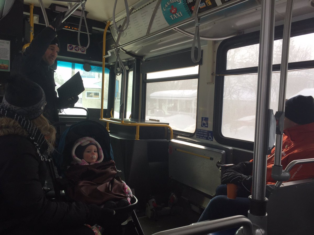 patrickbales's tweet photo. Riding the bus with @cityoforillia councillors @VoteValiquette  @Mason_Ainsworth (not pictured) and Rob Kloostra https://t.co/a5ZfjnrBHK