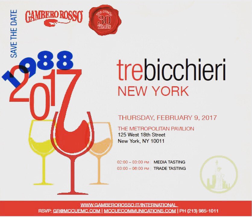 Join us at #trebicchieri #nyc