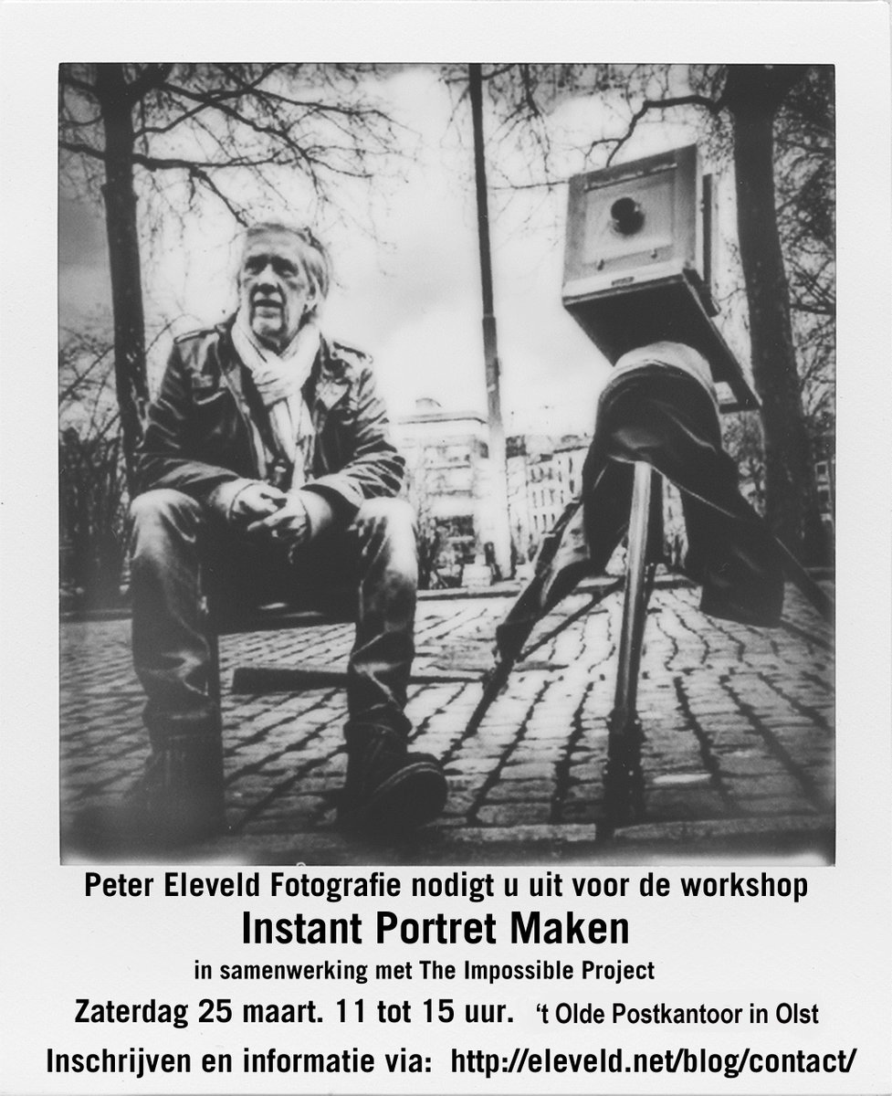 PolaroidFan's tweet image. #workshop “Instant Portret Maken” 25 maart | ow.ly/MMH0308OcYB #polaroid #impossible_HQ @tOldePostkOlst #Olst @PeterEleveld