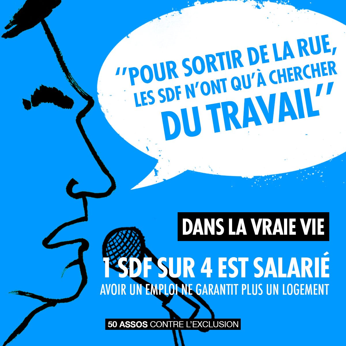 emmaus_france's tweet photo. Selon certains hommes politiques, les pauvres n’auraient qu’à travailler. #DansLaVraieVie 1 SDF sur 4 a un emploi. Agissons, partageons ! https://t.co/wfwU6FUrg2