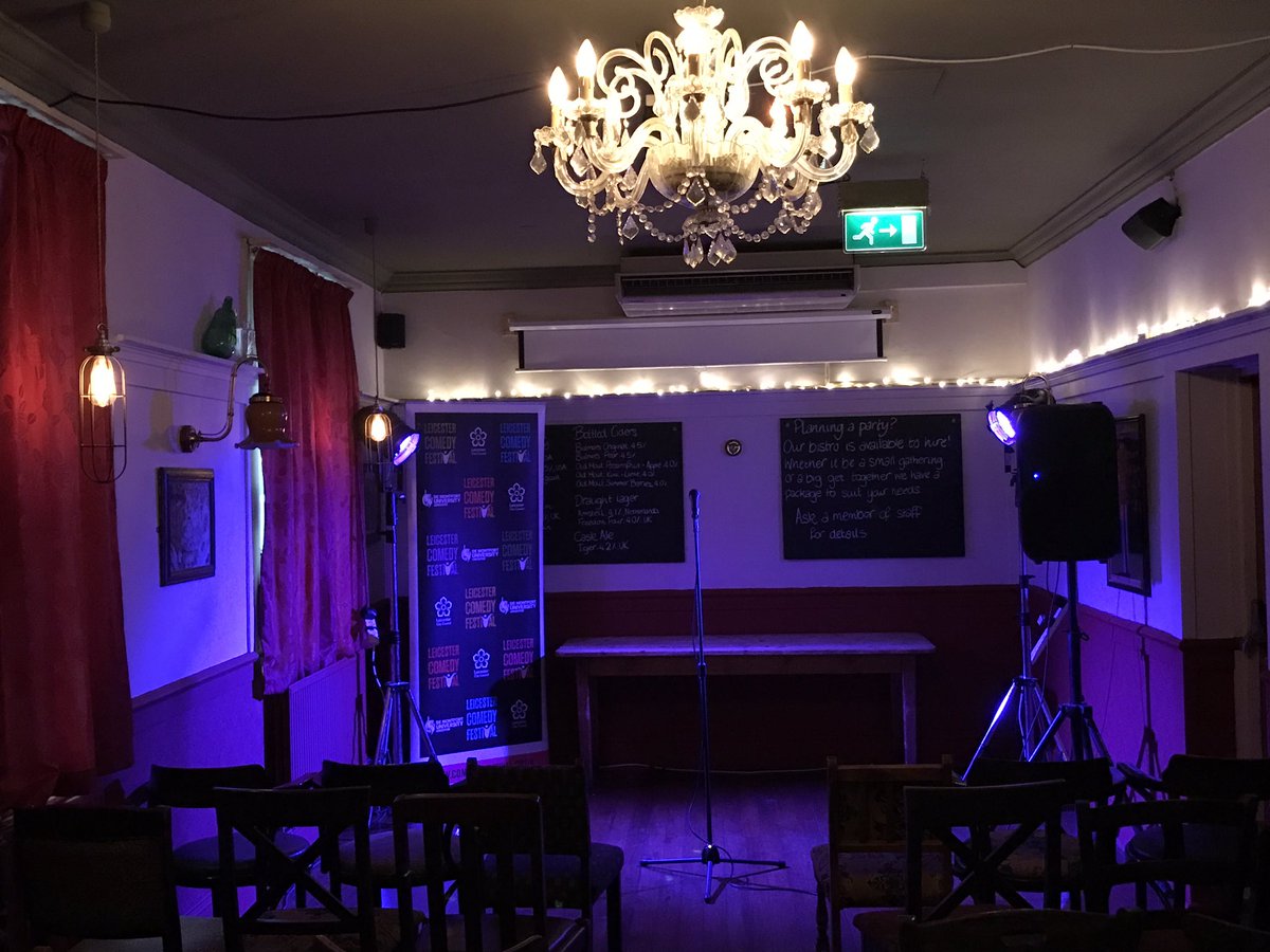 _thecookie's tweet photo. Venue 1 is ready at @GlobeLeicester 7:30pm @FinTaylorcomedy
9pm PUNel Show w/ @BigBirdSheeran & @DarrenWalshPuns
#cookiecomedy https://t.co/CXq7FKmnmM