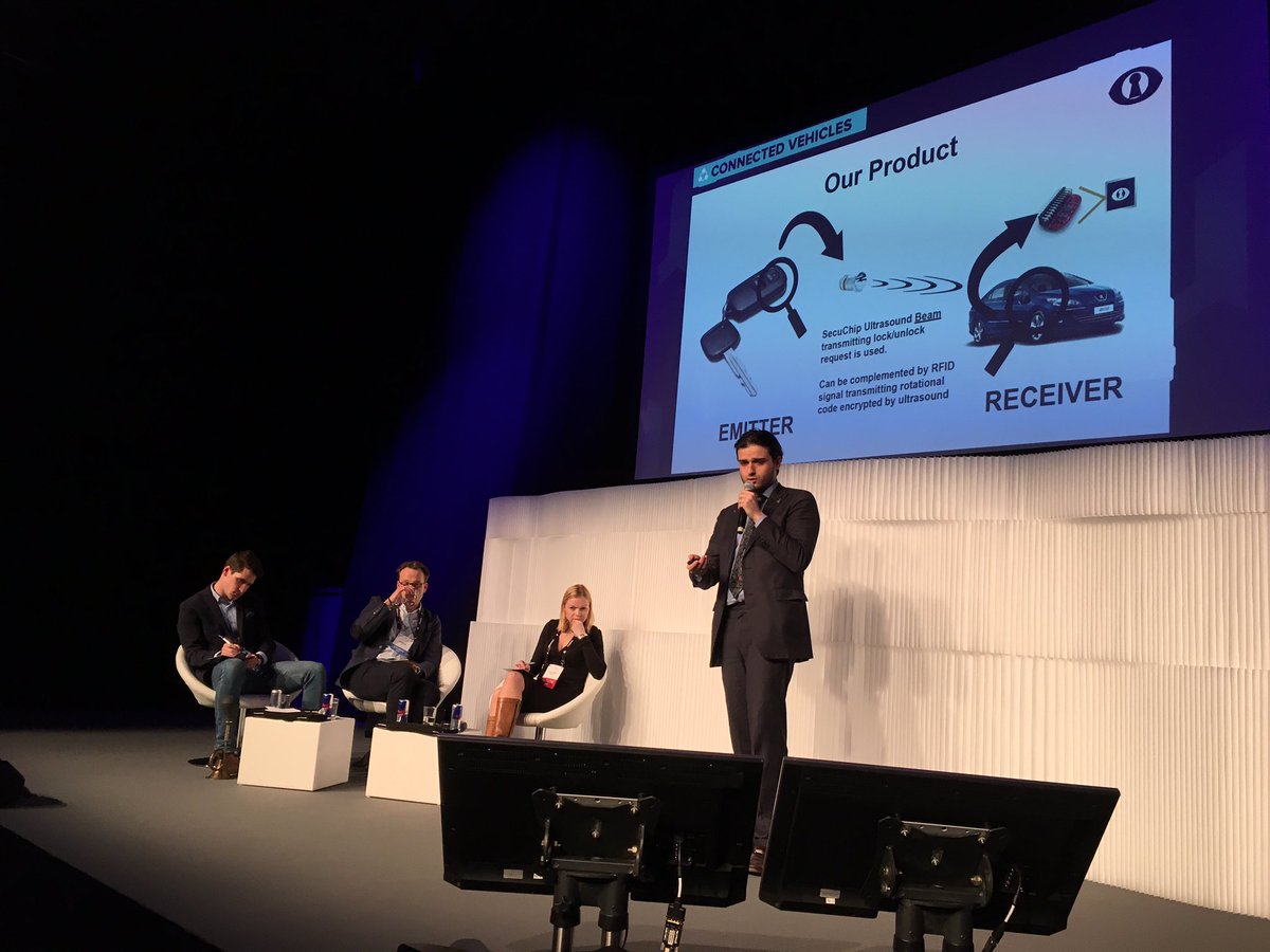 Pioneers's tweet image. Encryption of any wireless transmission tech startup #SmartSecuritySystems pitching #MobilityPioneers w/ @MagnaInt