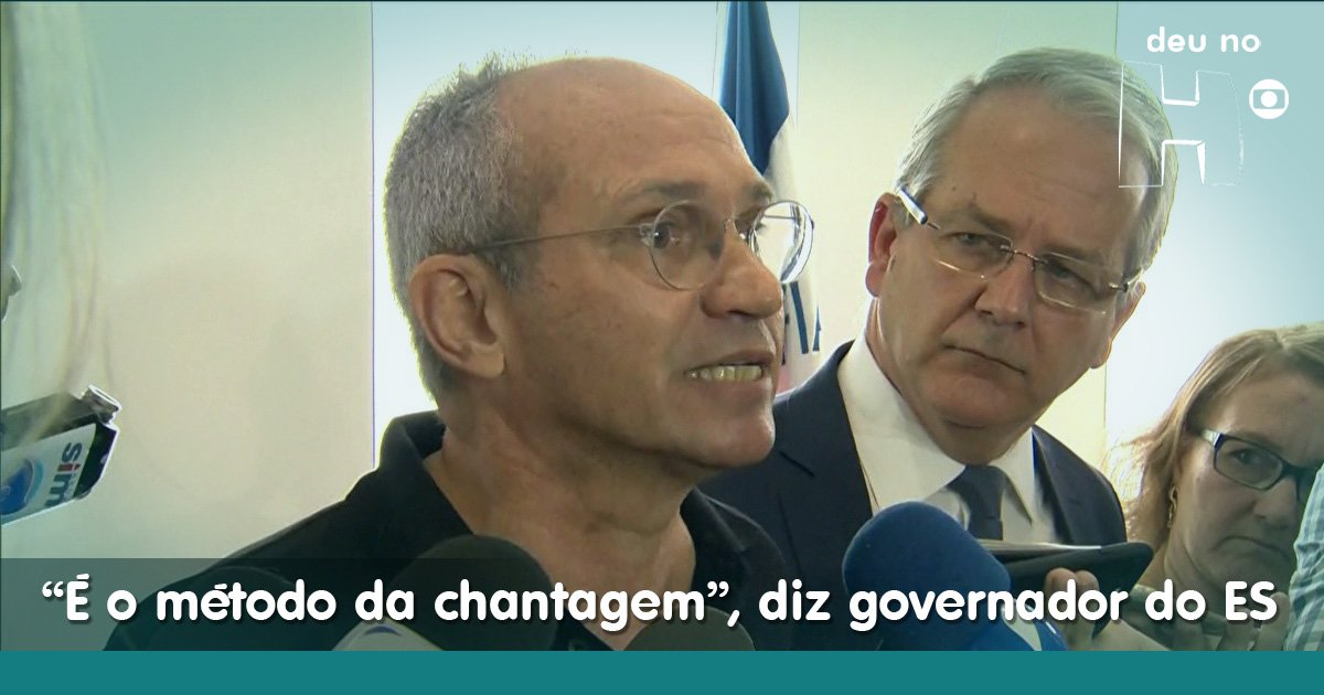 jornalhoje's tweet photo. Paulo Hartung, do PMDB, foi duro com os grevistas: https://t.co/8p2AaCzSaF #JornalHoje https://t.co/DLDDWd5OVB