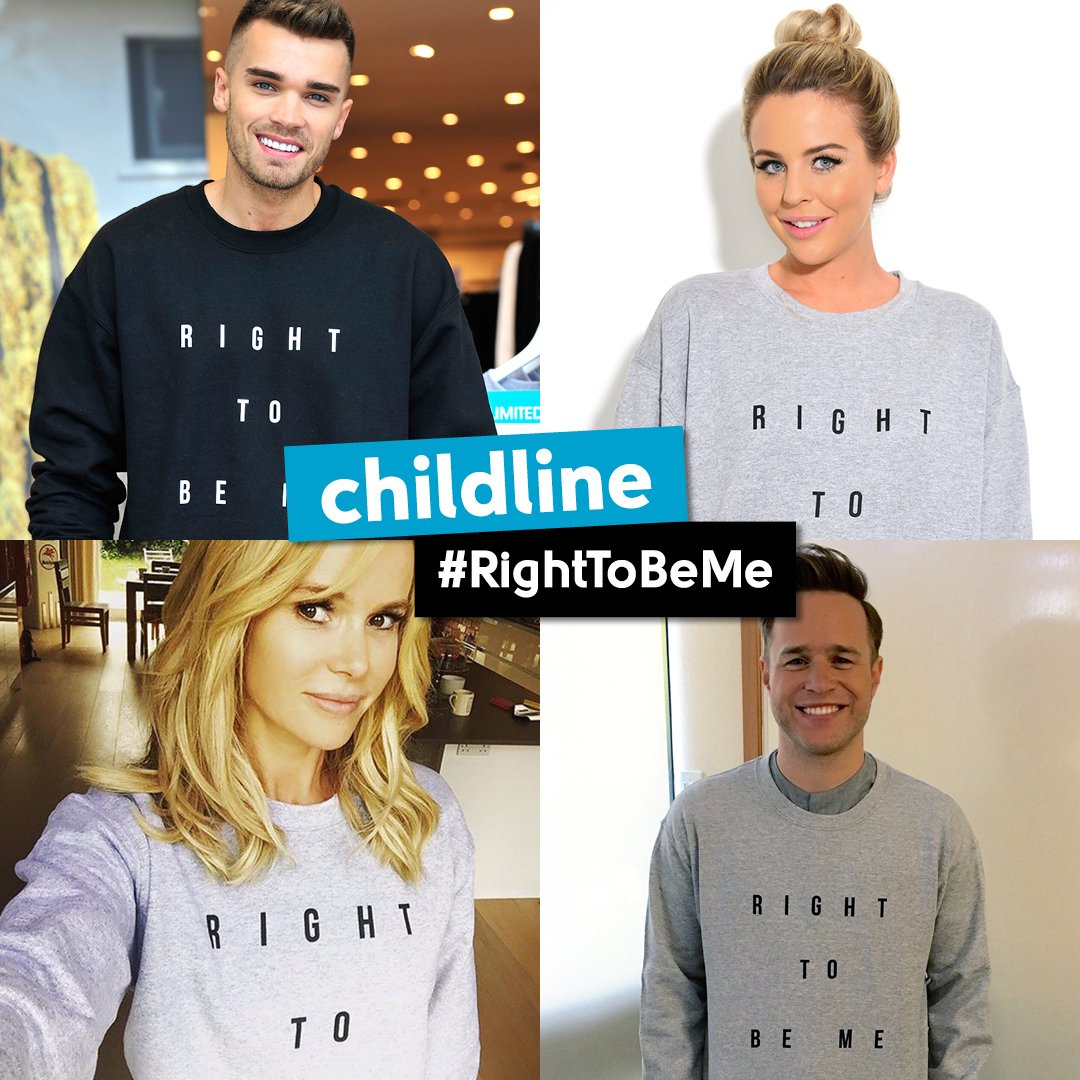 OutfitFashionUK's tweet photo. Everyone has the right to be themselves! Support @NSPCC ChildLine, by purchasing a #RightToBeMe sweatshirt! > https://t.co/jvTkOdUoK0 https://t.co/u78BwLoonv