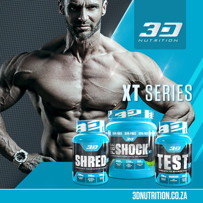 3DNutritionSA's tweet photo. The XT Series. For more info visit https://t.co/npzwz9pPHy #3dnutritionsa #xtseries https://t.co/diQBdgTTj4