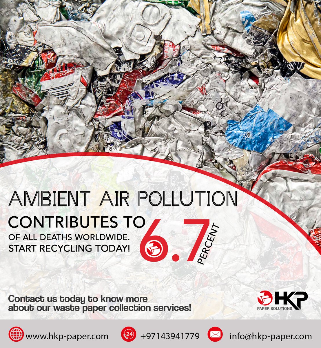 hkpsolutions's tweet photo. Help #HKP fight pollution!
#HouseKraftPaper #Recycle #Wastemanagement #Dubai2017 #Dubai #UAE #ecofriendly #plastic
#PLASTICRAWMATERIAL https://t.co/MdmIA8UH03