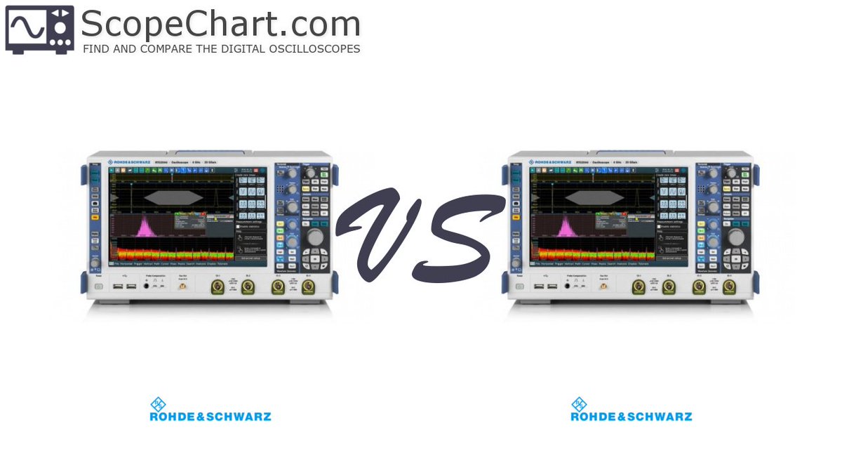 ScopeChart's tweet image. The side-by-side #comparison of the #RohdeSchwarz #RTO2034 and #RTO2044 #oscilloscopes. scopechart.com/compare/rohde-…