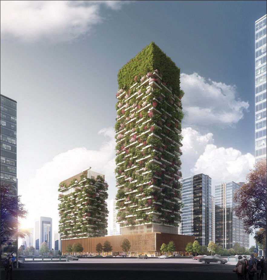 Sselfier_'s tweet photo. Vertical forest in Asia. https://t.co/urlvocxyIR