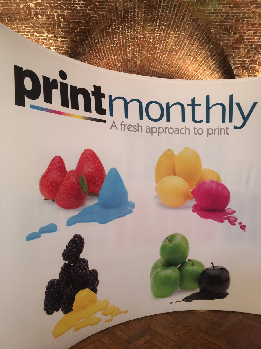 PMRobFletcher's tweet photo. The delicious looking @PrintMonthly stand at #Expoganza! @expoganza #fruity https://t.co/I4iW0yMHX7