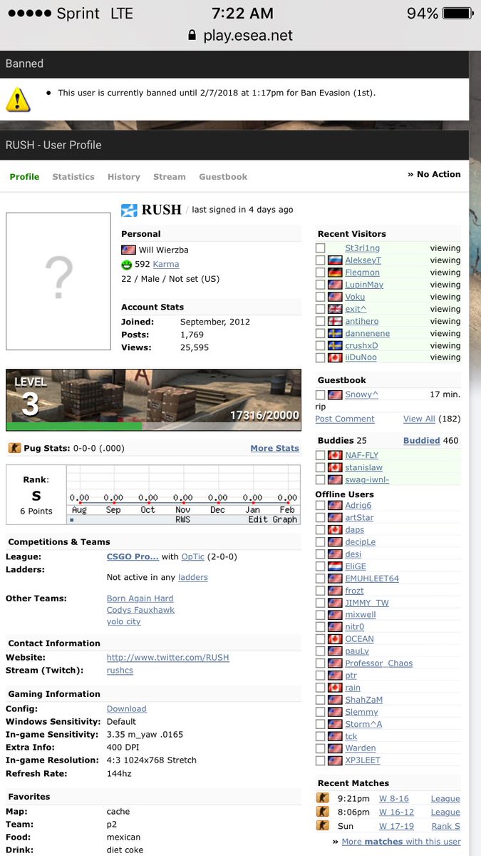 notsamclvngr's tweet image. @ESEA @RUSH #FREERUSH