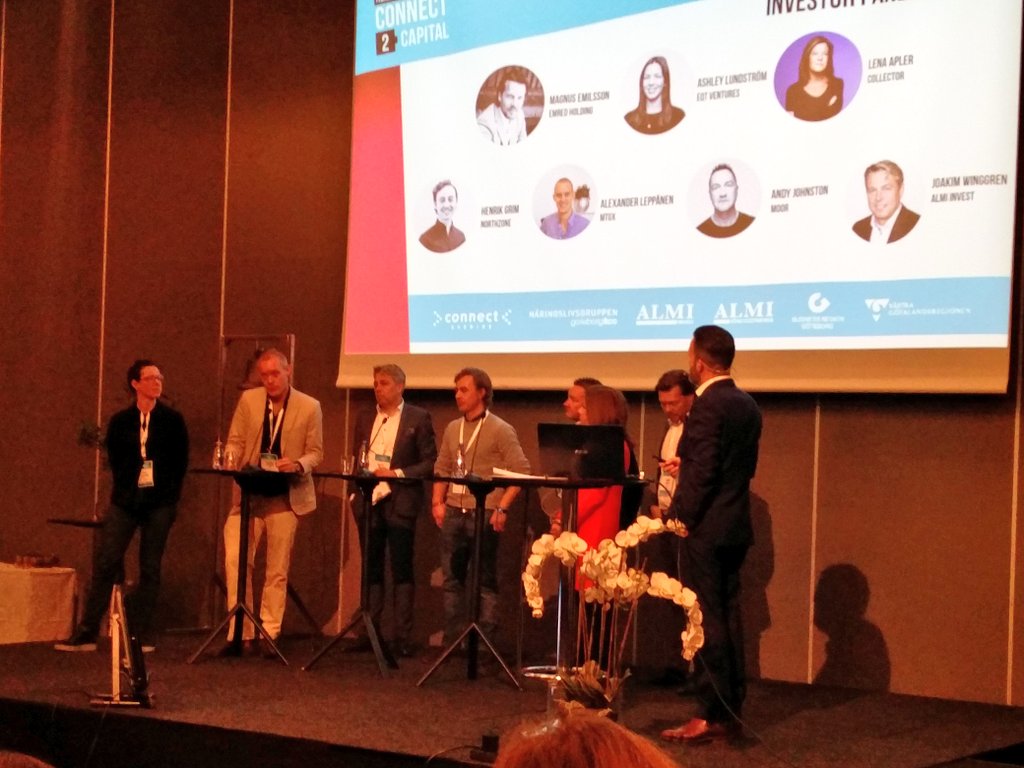 Awesome panel with <a href="/mtgxdigital/">MTGx</a>, <a href="/eqtventures/">EQT Ventures & Growth</a>, <a href="/collectorbank/">Collector Bank</a>, <a href="/northzoneVC/">Northzone</a>, Moor, <a href="/Almiinvest/">Almiinvest</a> and Magnus Emilson! #gbgtech #connect2capital