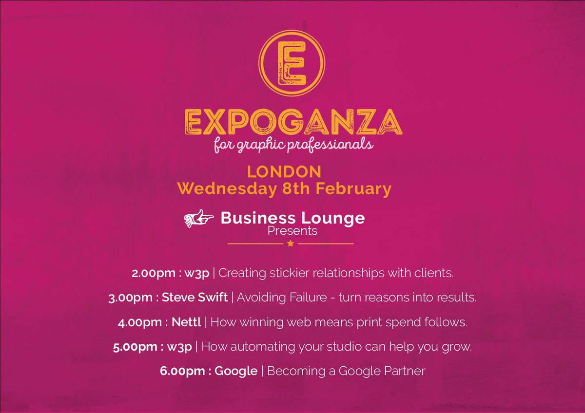 Here's what we've got going on at Expoganza London today. See you there!