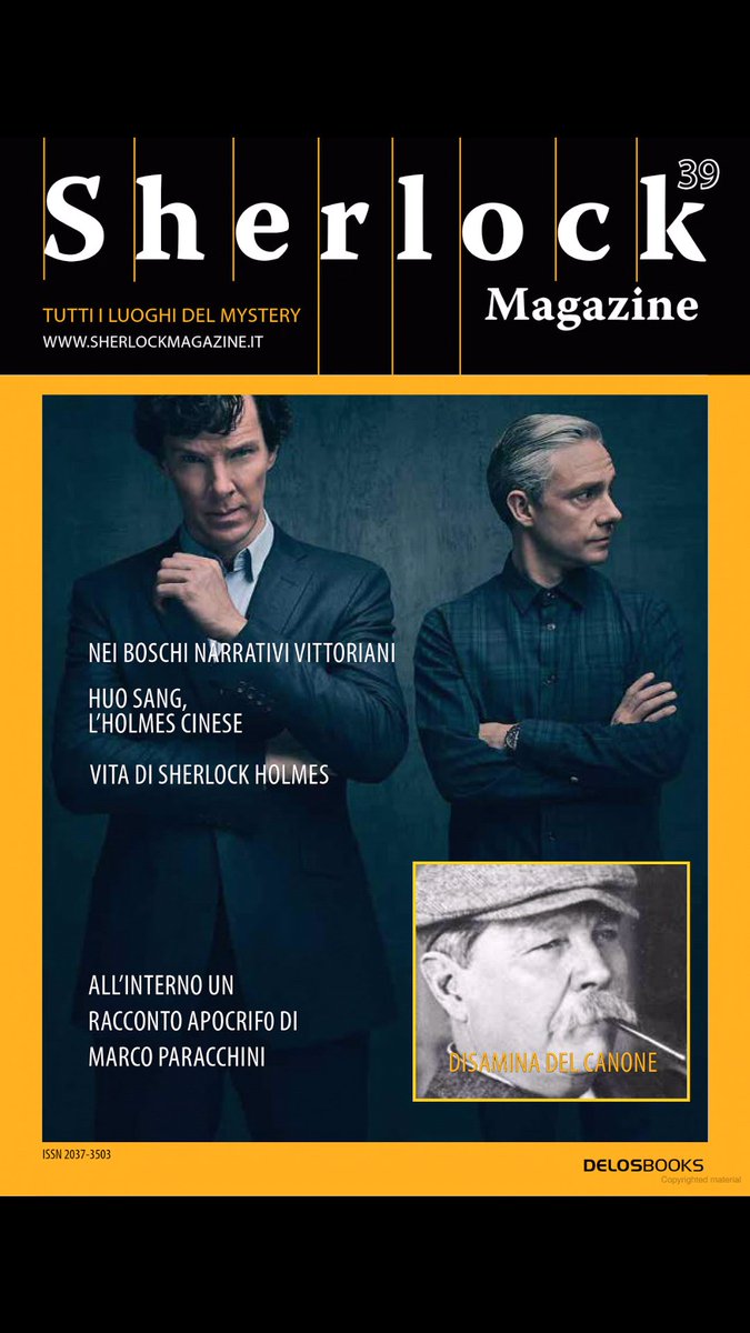 mariavscristina's tweet photo. Su #SherlockMagazine n. 39 📖
@DelosBooks @sherlockmag https://t.co/WtgoTiw5SW