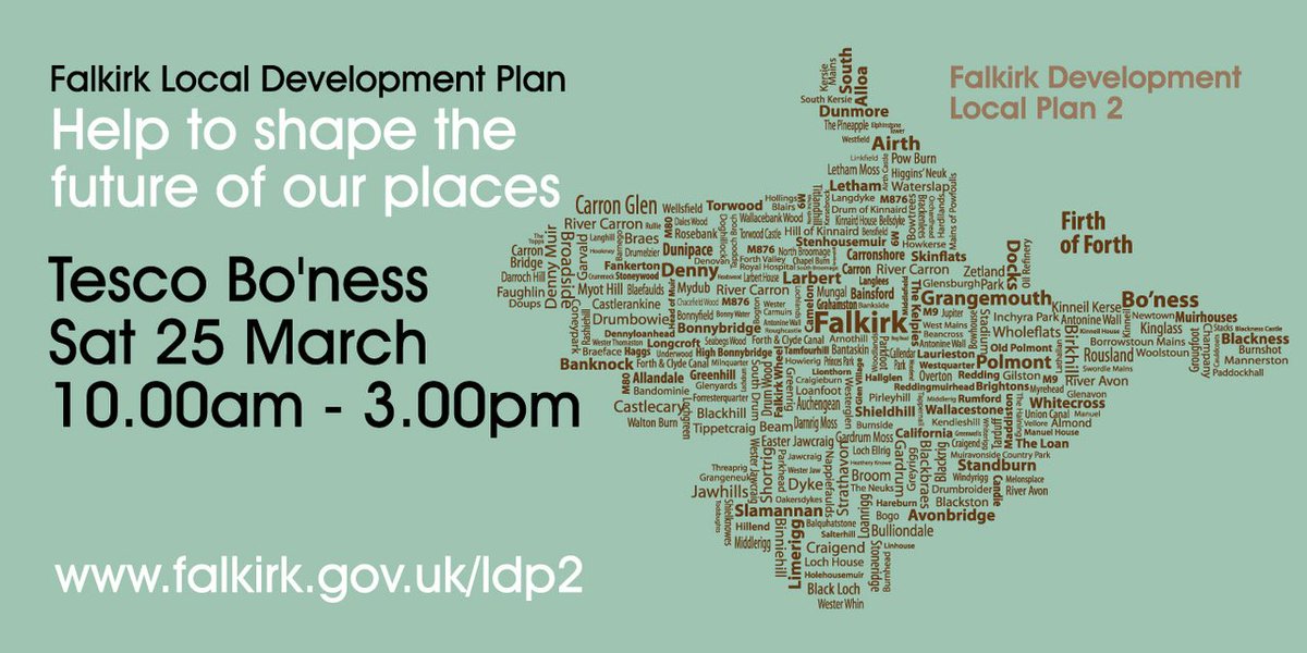 falkirkcouncil's tweet image. Our #ldp2 roadshow is back in #Boness this weekend to help explain future development falkirk.gov.uk/events/event.a… #ldp2