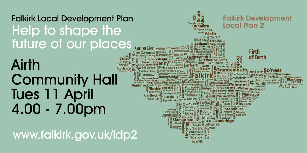 falkirkcouncil's tweet image. Our final #ldp2 event takes place in #Airth next week – what’s your thoughts? falkirk.gov.uk/events/event.a… #ldp2