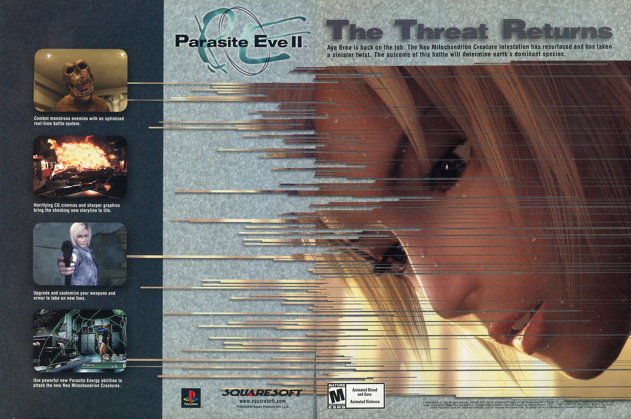 Retro Game Geeks on X: PARASITE EVE II: Here's the PAL region