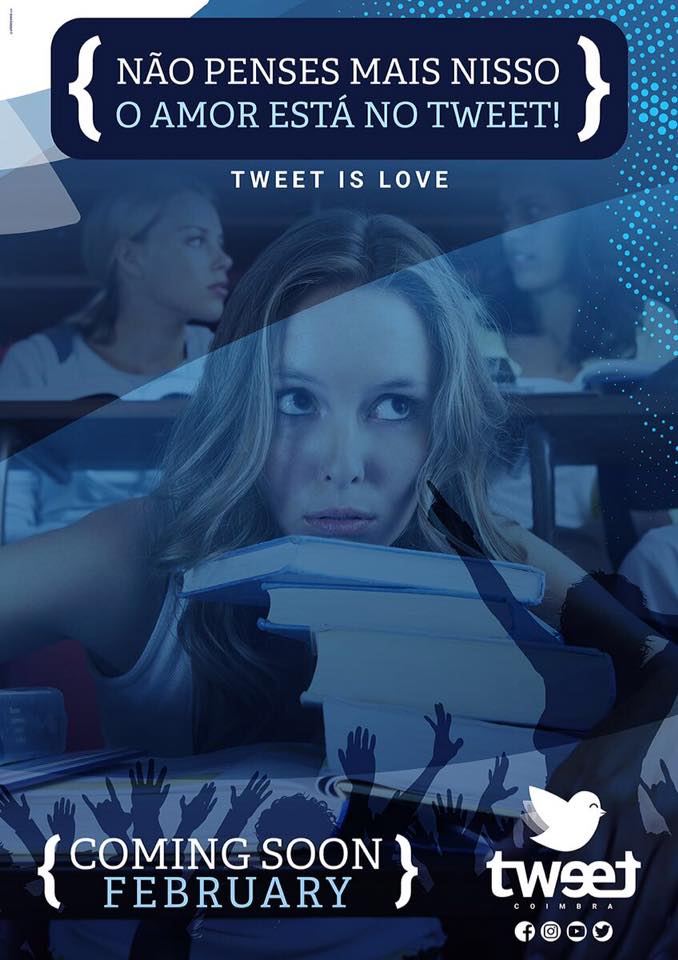 TweetCoimbra's tweet photo. Esta quinta é a reabertura 😍🙌🎉 Vem que vai haver MATCH entre você e a Tweet 💙💎

#TWEETCoimbra 💎 #TWEET2017
#itsallboutyou 💎 #letstweetagain https://t.co/yVCSlFefzx