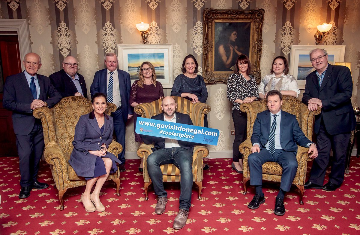 govisitdonegal's tweet photo. @govisitdonegal  &amp; the board of Donegal Tourism were delighted to welcome @MatthewJackson4 MD of @NatGeoTravel to Donegal 
#coolestplace17 https://t.co/3HE6Ec8ejV