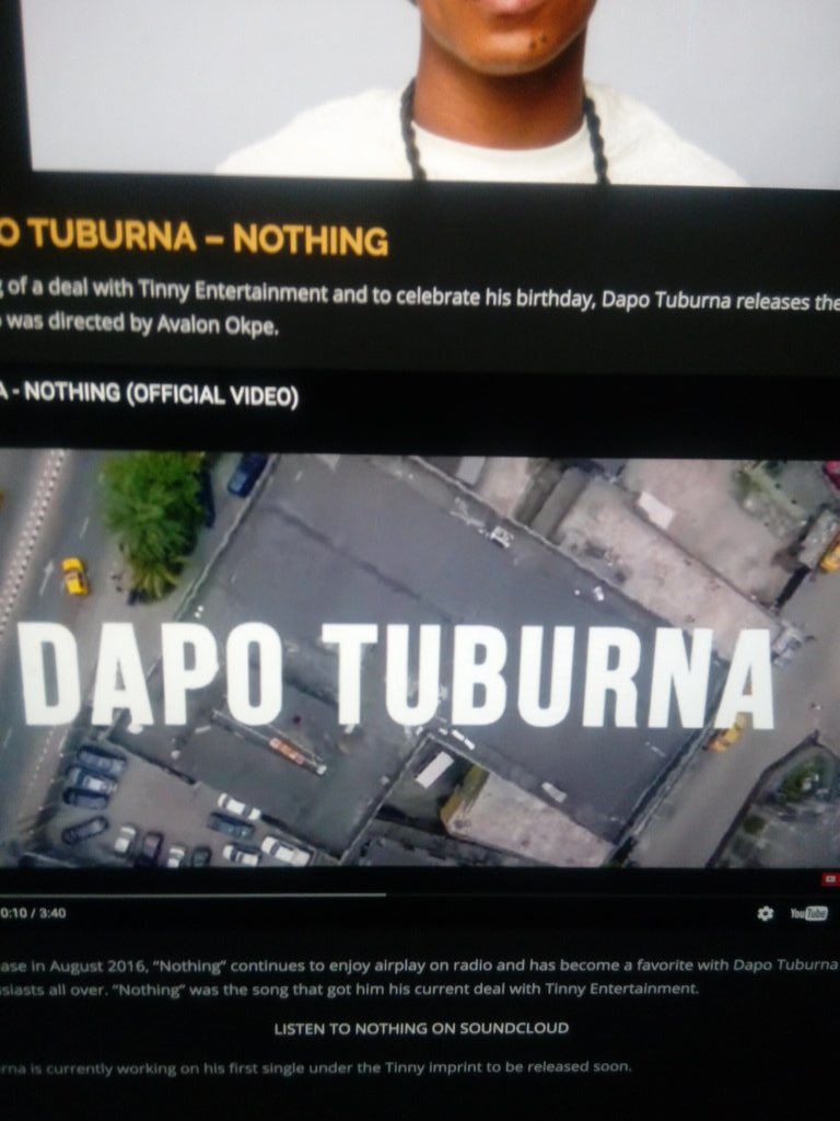 TheHeeb_'s tweet photo. #NothingVideo Cc @Tinnyentafrica @DapoTuburna https://t.co/WLzxCl9DR2