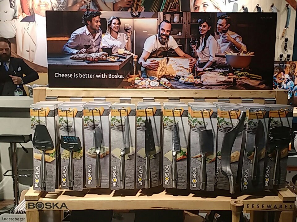 Visited <a href="/Explorecheese/">Boska</a>, great stand and staff at the NEC Good's Fair, looking forward to stocking their new products! #Boska