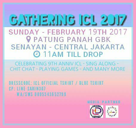 Malam ICL 😊😊 jangan lupa yaa tgl 19 feb'17 kita akan kumbar di Patung Panah GBK. Untuk yg mau datang jangan lupa konfirmasi dulu ya. Cek 👇👇👇