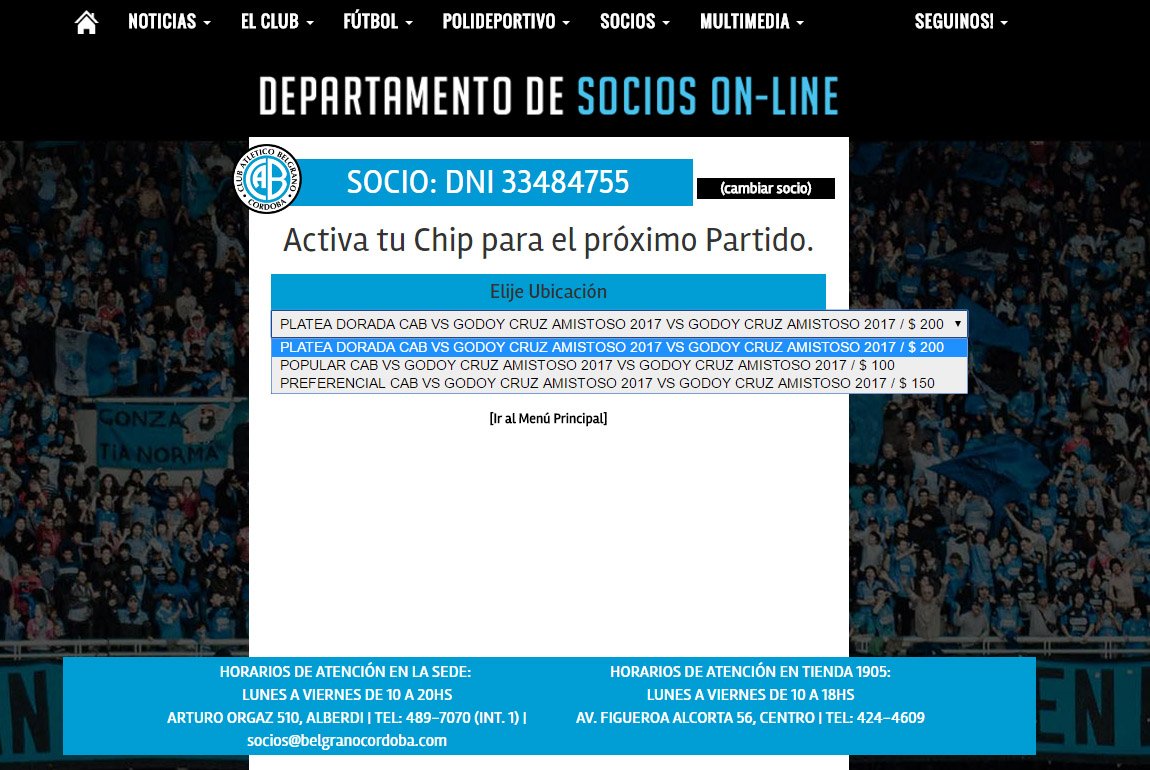Belgrano's tweet photo. 🎟 Podés activar tu chip para #Belgrano vs #GodoyCruz desde tu casa, en https://t.co/LH8wb0M3Ua, eligiendo la opción #ActivarChip 👍 https://t.co/uUUut5LafS