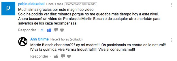 ¿Martín Bosch charlatán? ¡Os posicionáis en contra de lo natural! ¡Viva la química, viva Farma Industria!