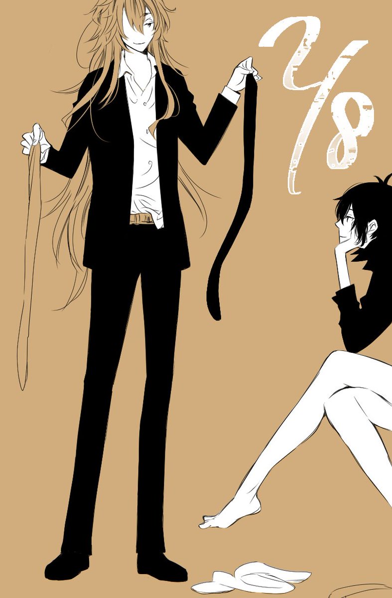 刀剣乱舞 ニーハイの日らしいので現パロっぽいこぎみか描いたけどストッキングのが似合いそうな タケのイラスト