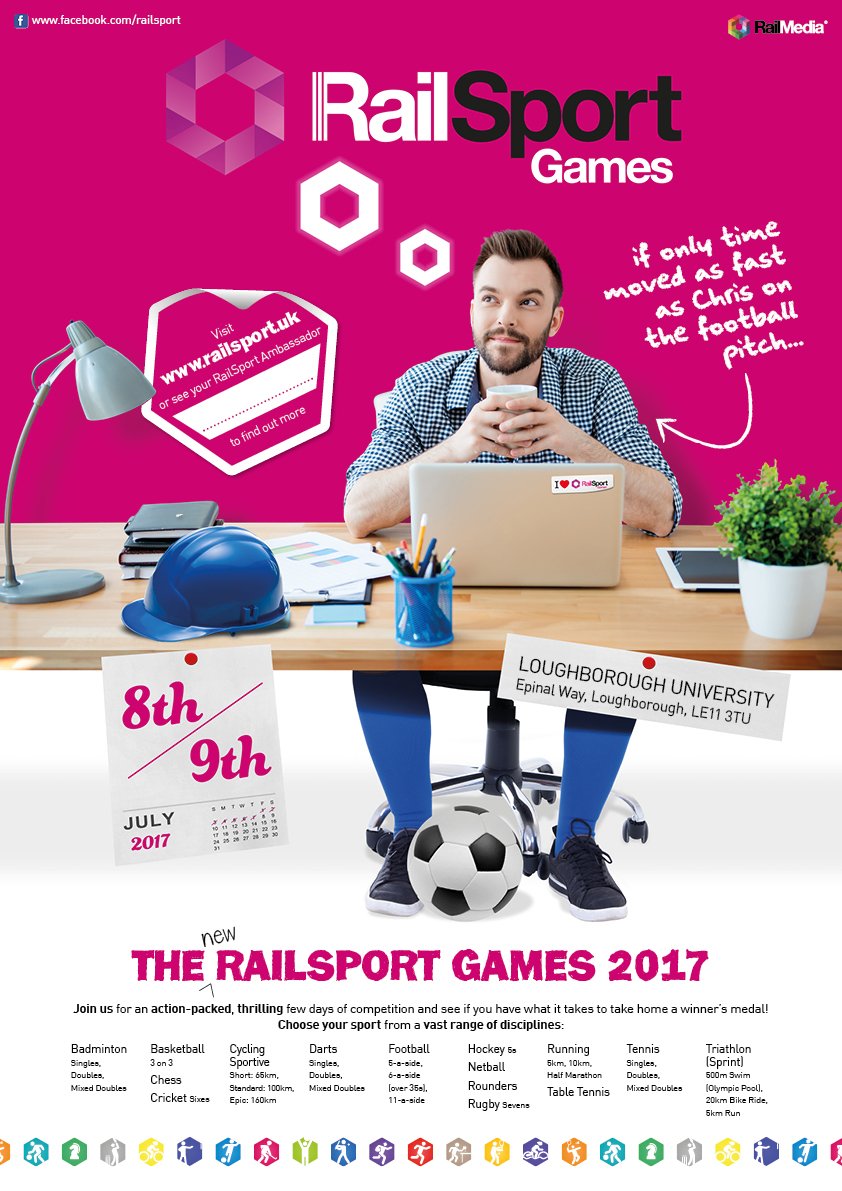 How can we get you #moving?? Which #company will be triumphant? #RailSport - 8th-9th July! Will you be there? ow.ly/cEHq308NQE5
