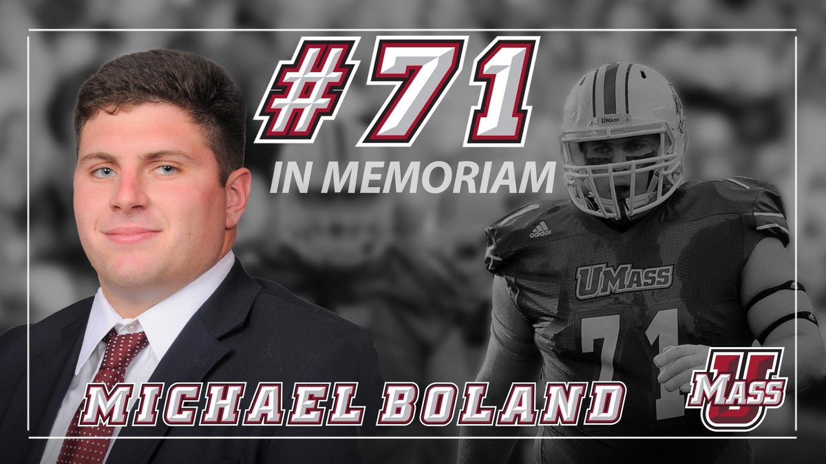 UMassFootball's tweet photo. We fondly remember our fallen brother, teammate and friend. In Memoriam: https://t.co/2Ykh44gR5B #UniteTheMasses https://t.co/TM2TN9zEx3