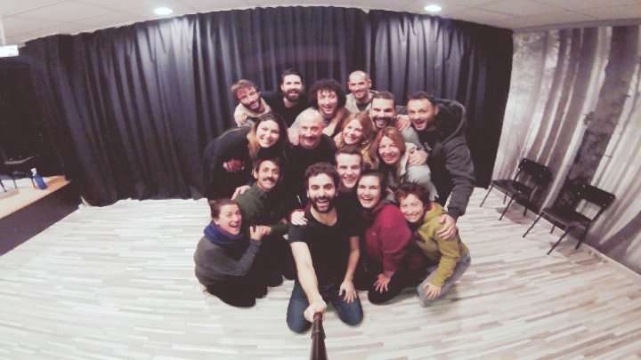 Aquí, dando un curso de #impro a los chivos de <a href="/TrampaTeatre/">TrampaTeatre</a>, en sa #Mallorca.