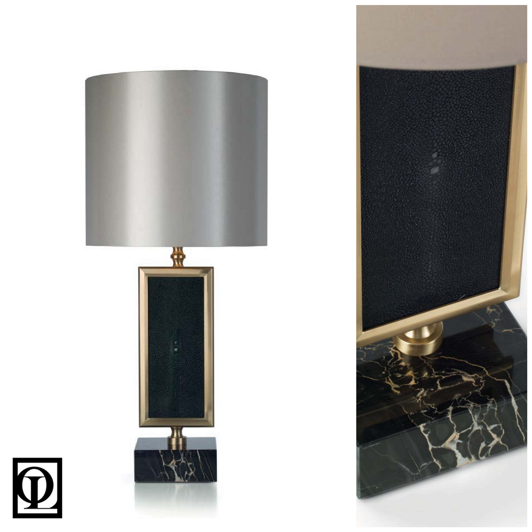 officinaluce's tweet photo. Flute table lamp with real shagreen on both sides and with a Portoro marble base
#Officinaluce #Flute #lamp #shagreen #Portoro #marblebase https://t.co/PYzalHdiYE