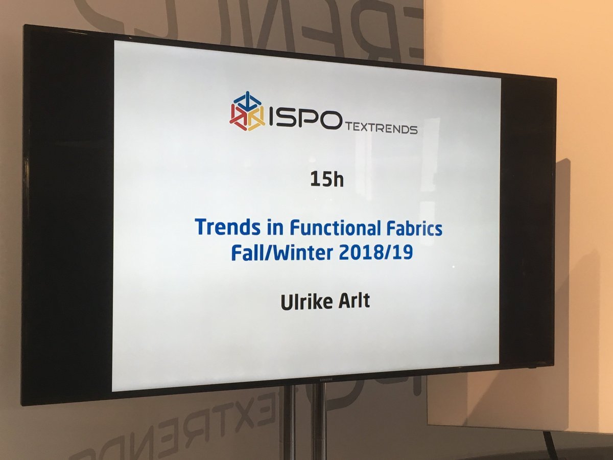 ispo's tweet photo. One more #ISPO #TEXTRENDS Conference is just about to start in hall B5. https://t.co/3tXUBwNHie